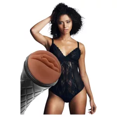   The Girl Next Door Marly - ρεαλιστικό τεχνητό αιδοίο με κάλυμμα - καφέ