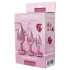 Dreamtoys Gleaming Love - σετ πρωκτικών plug με καρδιά (ροζ)