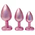 Dreamtoys Gleaming Love - σετ πρωκτικών plug με καρδιά (ροζ)