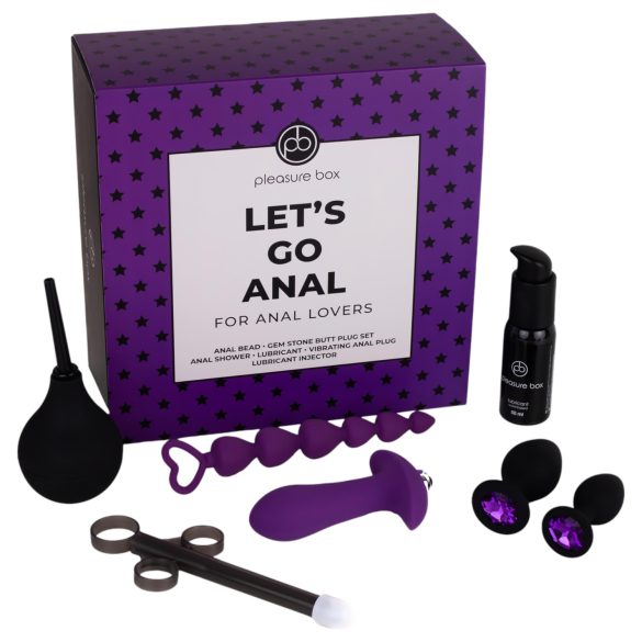 Pleasure Box Let's Go Anal - πλήρες σετ πρωκτικού έρωτα - 7 κομμάτια