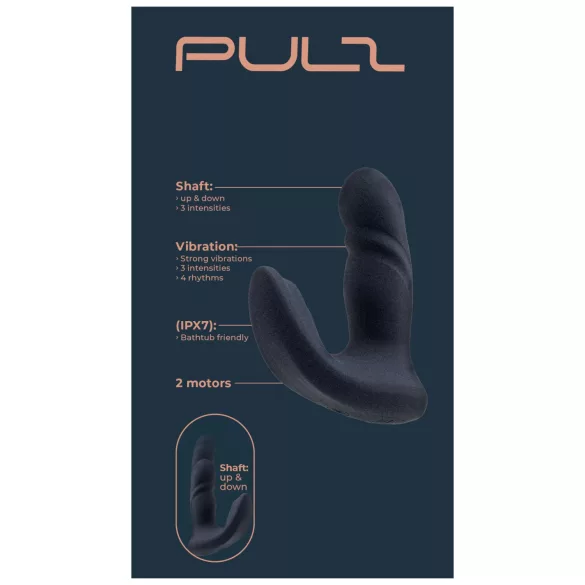 Dreamtoys Pulz - δονούμενο πρωκτικό παιχνίδι με ώθηση και τηλεχειριστήριο (μπλε)