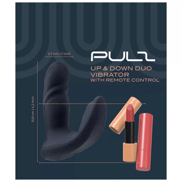 Dreamtoys Pulz - δονούμενο πρωκτικό παιχνίδι με ώθηση και τηλεχειριστήριο (μπλε)