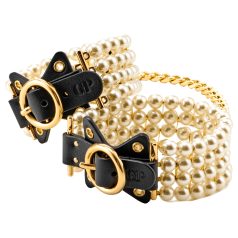   Allure - μαύρη αλυσίδα ποδιού με χάντρες