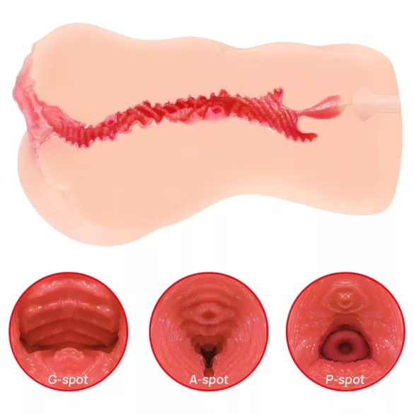Kokos Onahole 001 XL - ρεαλιστικός τεχνητός κόλπος - αυνανιστής (φυσικό χρώμα)