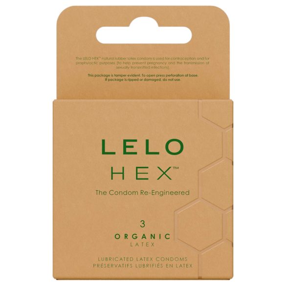 LELO Hex Organic - προφυλακτικά ισχύος (3 τεμ.)