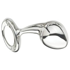   Njoy L - μεγάλο μεταλλικό πρωκτικό παιχνίδι (ασημί)