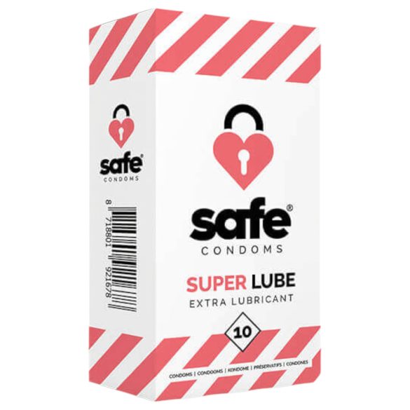 SAFE Super Lube - επιπλέον λιπάνση προφυλακτικών (10τμχ)