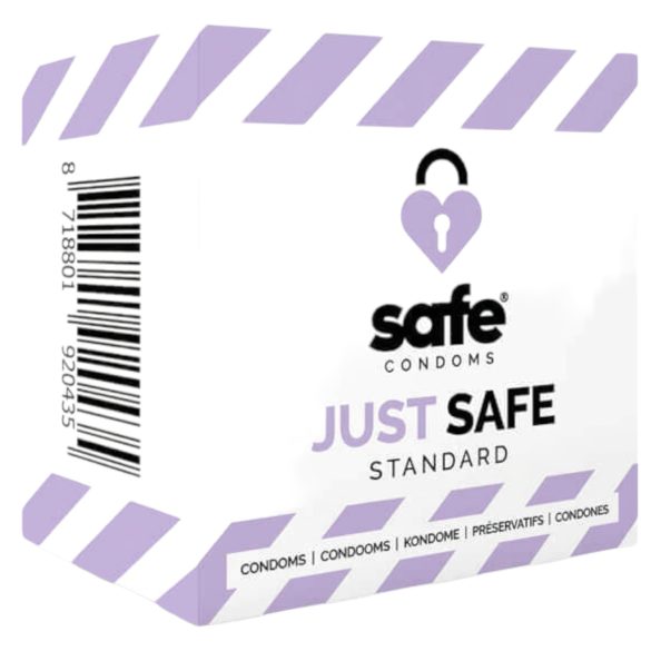 SAFE Just Safe - Κλασικό προφυλακτικό με άρωμα βανίλιας (5τμχ)