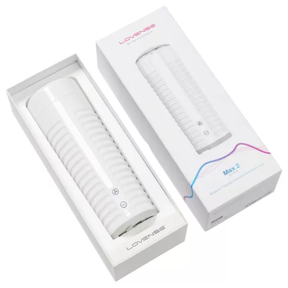 LOVENSE Max 2 - έξυπνο ανδρικό masturbator (λευκό)