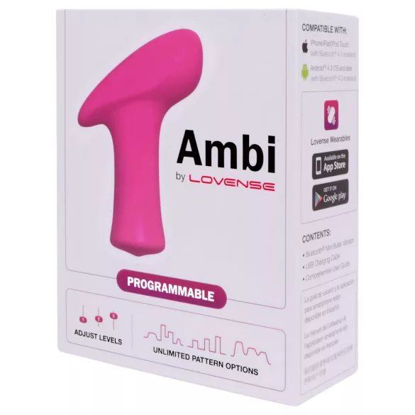 Lovense Ambi - Δονητής κλειτορίδας με έλεγχο μέσω εφαρμογής (ροζ)