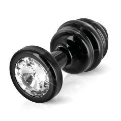   DIOGOL Anni - ανάγλυφο πρωκτικό βύσμα - μαύρο - (3cm)