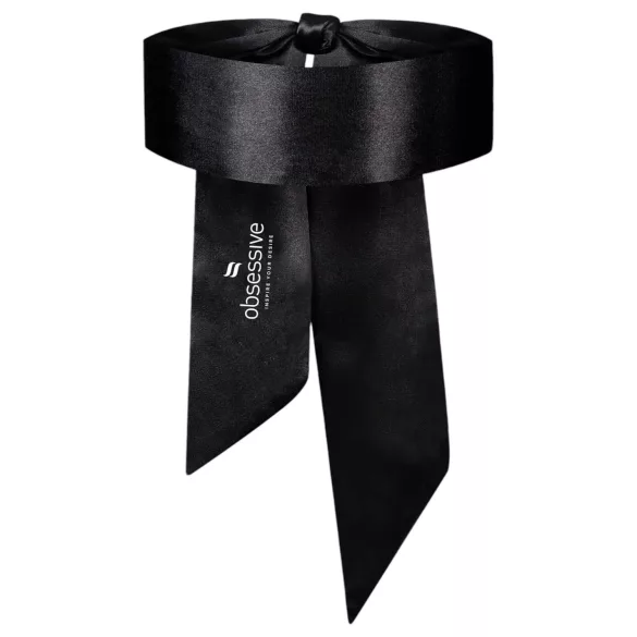 Obsessive - μάσκα ματιών bondage - σατέν μαύρο αξεσουάρ
