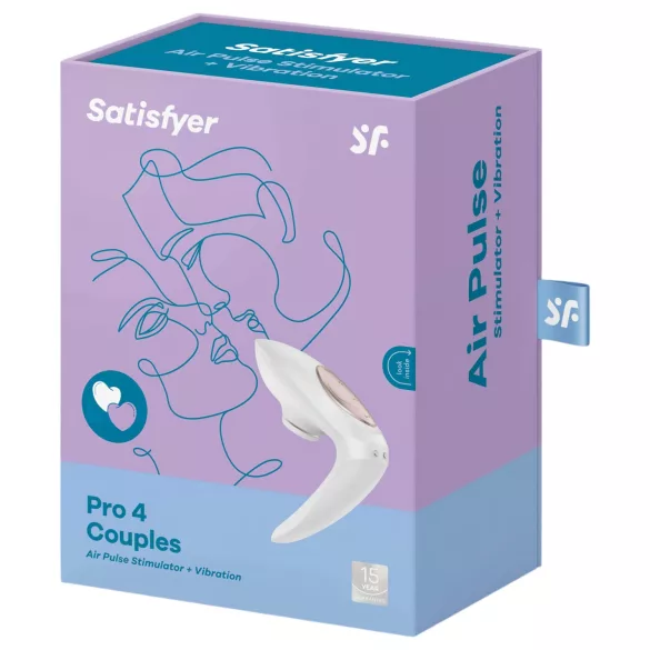 Satisfyer Pro 4 Couples - δονητής ζευγαριών με παλμούς αέρα