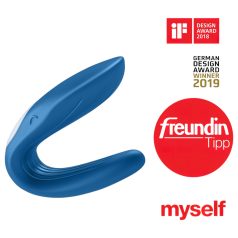   Satisfyer Διπλό Κήτος - 2 Μοτέρ Δονητής Ζευγαριού (Μπλε)