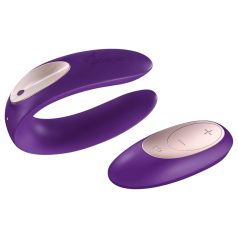   Satisfyer Double Plus Remote - ασύρματος δονητής ζευγαριού (μωβ)