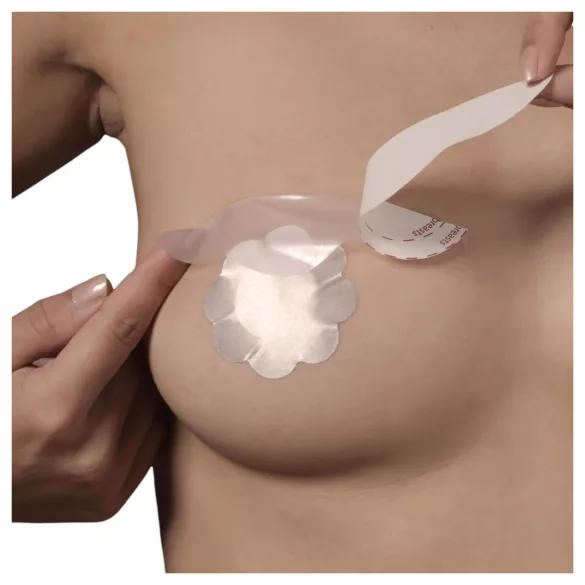 Bye Bra - αυτοκόλλητο στήθους αόρατο D-F - ροζ - 6 τεμάχια