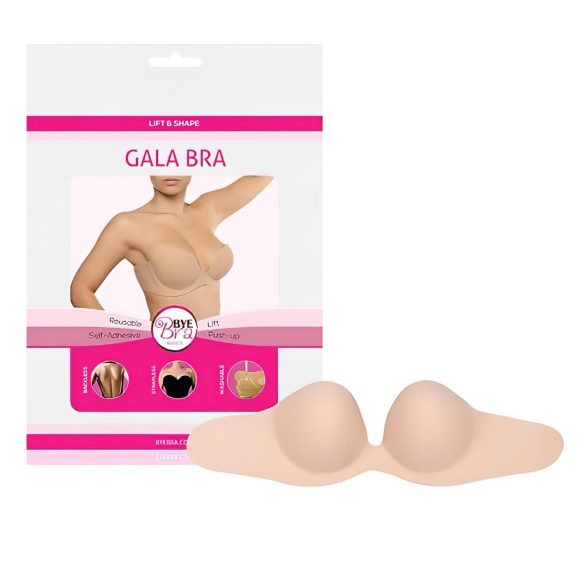 Bye Bra Gala B - κρυφό push-up σουτιέν (nude)