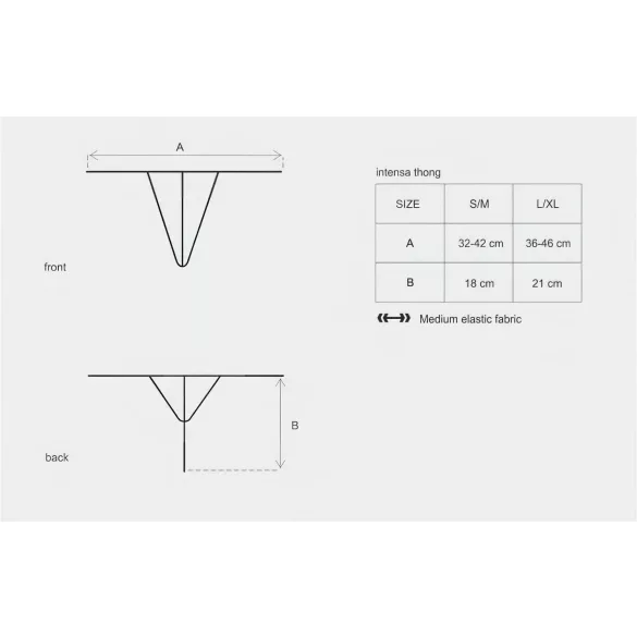 Obsessive - γυναικείο στρινγκ με τιράντες - δαντέλα - μαύρο
