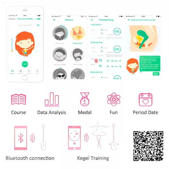 Magic Motion - δονούμενη μπίλια Kegel - με δόνηση - ροζ