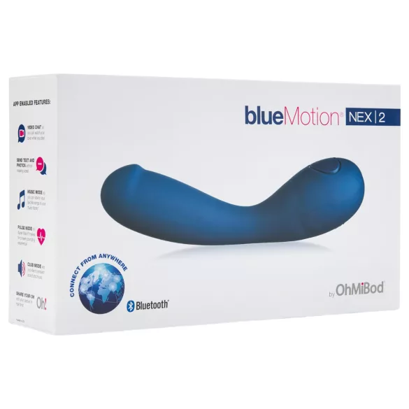 OhMiBod Bluemotion Nex 2 - Δονητής σημείου G με έλεγχο μέσω εφαρμογής (μπλε)