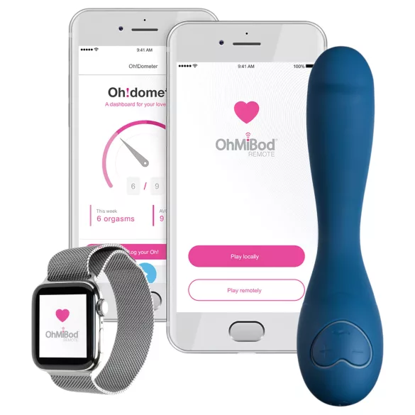 OhMiBod Bluemotion Nex 2 - Δονητής σημείου G με έλεγχο μέσω εφαρμογής (μπλε)