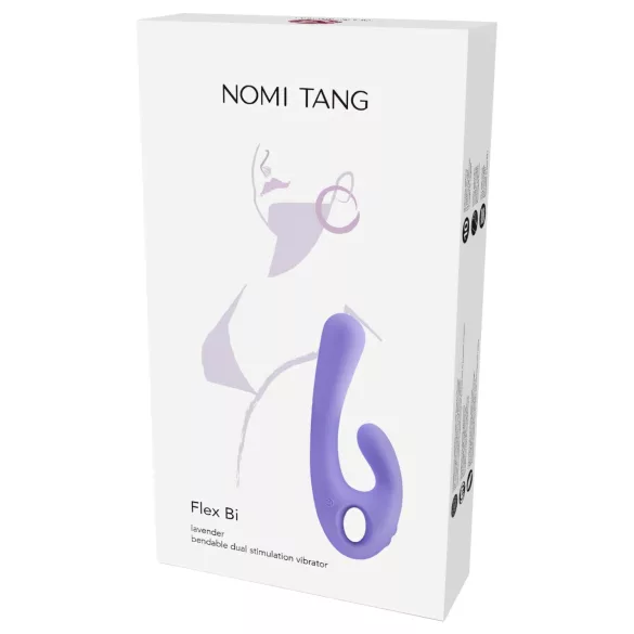 Nomi Tang - δονητής rabbit με διπλή δόνηση - επαναφορτιζόμενος μωβ