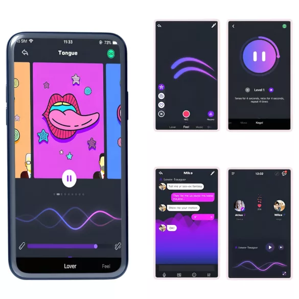 Magic Motion Crystal Duo - έξυπνες κολπικές μπάλες kegel σετ - πράσινο