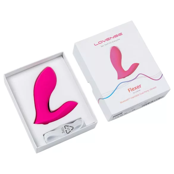 LOVENSE Flexer Panty - επαναφορτιζόμενος δονητής 2 σε 1 (ροζ)