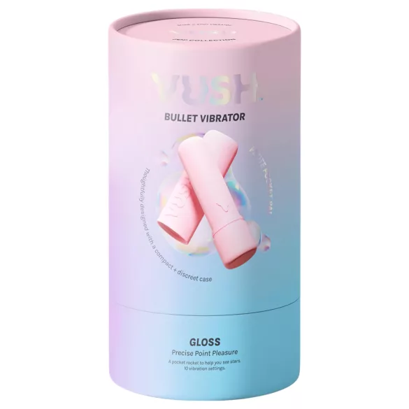 Vush Pop Gloss - δονητής mini αδιάβροχος επαναφορτιζόμενος - ροζ